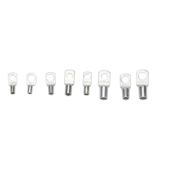 Sortiment med 120 SC Fortinnede Kobberkabelsko - Elektriske Koblinger - 6mm², 10mm², 16mm², 25mm², M6, M8, M10