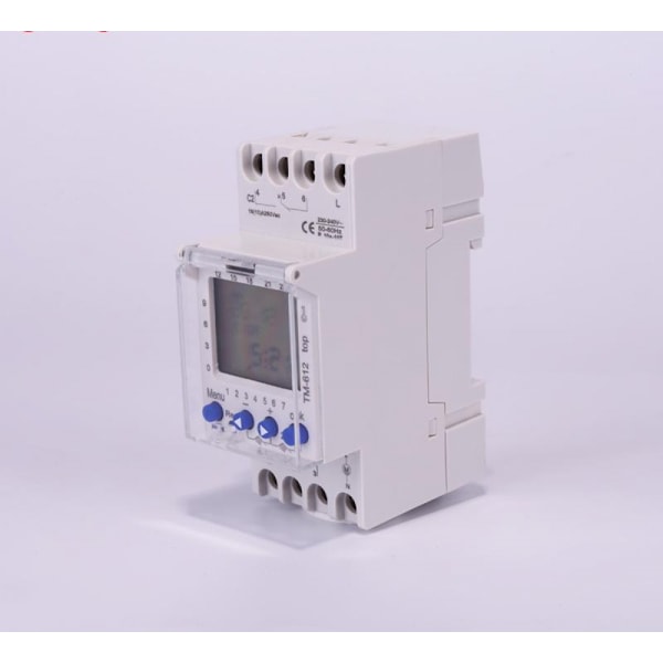 Dubbelkanal Timer, 220V Modulär Klocka, 7 Dagar, 24 Timmar, Programmerbar Pooltimer, LCD Elektronisk Digital Strömbrytare, Digital Klocka