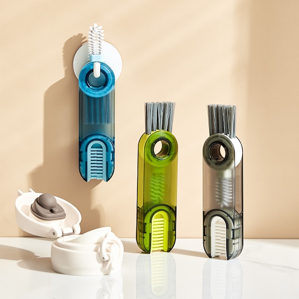 3 i 1 liten rengöringsborste, 3-pack kopplock rengöringsborstar Set Mini Mu