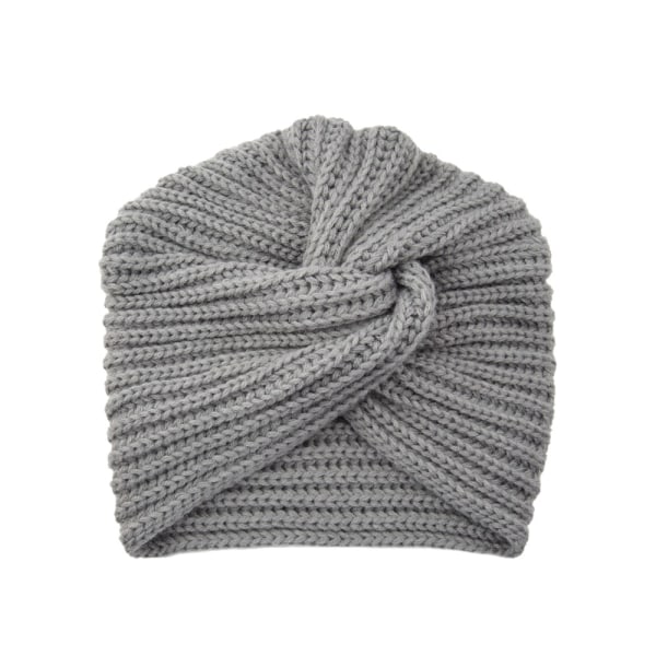 Lady Knit Turban Cross Twist Wrap Cap Beanie Hat Pannband Hattar