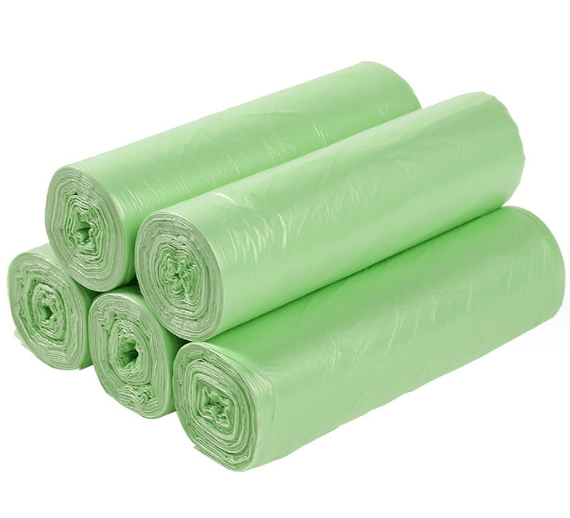 100-pack 50*60 cm gröna ekologiska soppåsar, rivsäker, matavfall