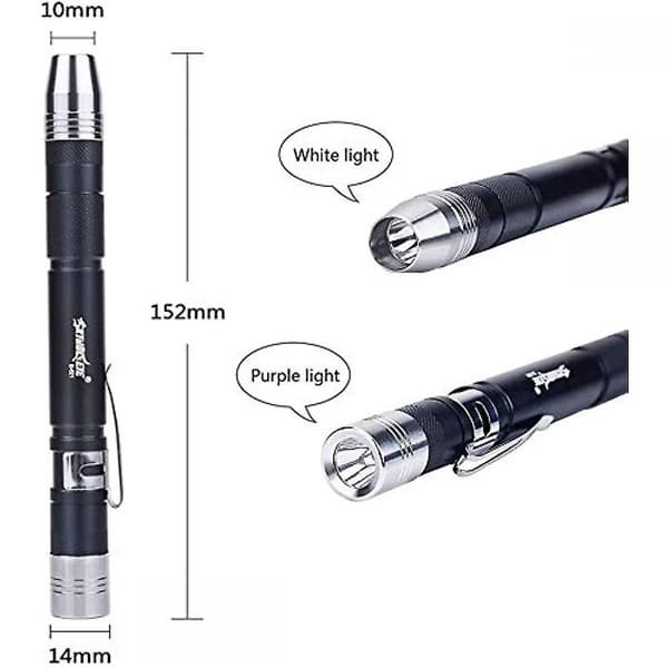 Uv-taskulamppu Led-kynävalaisin taskulamppu Mini Uv-taskulamppu Mini-taskulamppu