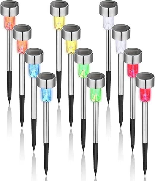 Solcellelamper kompatible Hage, LED Landskapslys / Sti-lys Rustfritt stål