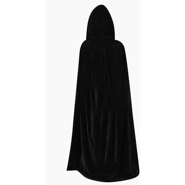 Børne hættekappe til Halloween heks kostume cosplay kappe 130cm