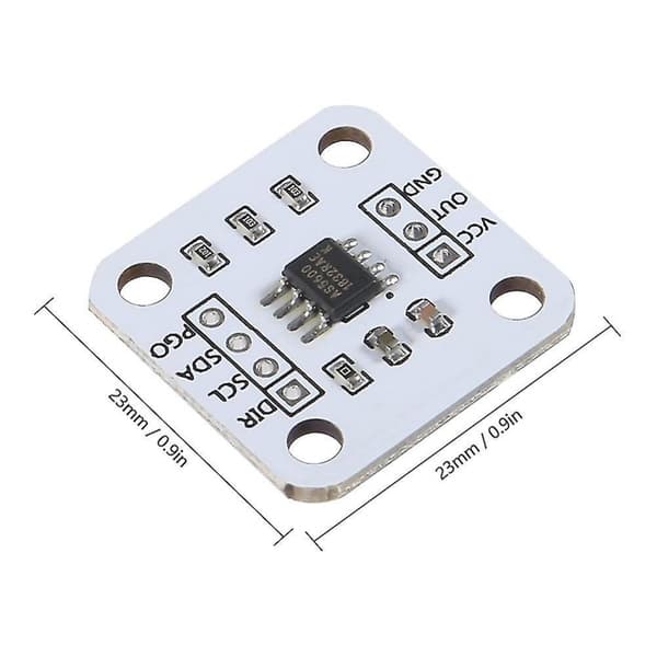 4 stk. AS5600 magnetisk enkoder magnetisk induksjonsvinkelsensor modul 12bit høy