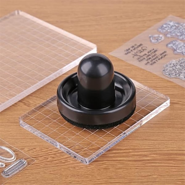Pack Precision Stämplingsborstar för Scrapbooking Prägling Korttillverkning Sigillstämpelblock Pressverktyg 7,6 x 6,0 cm