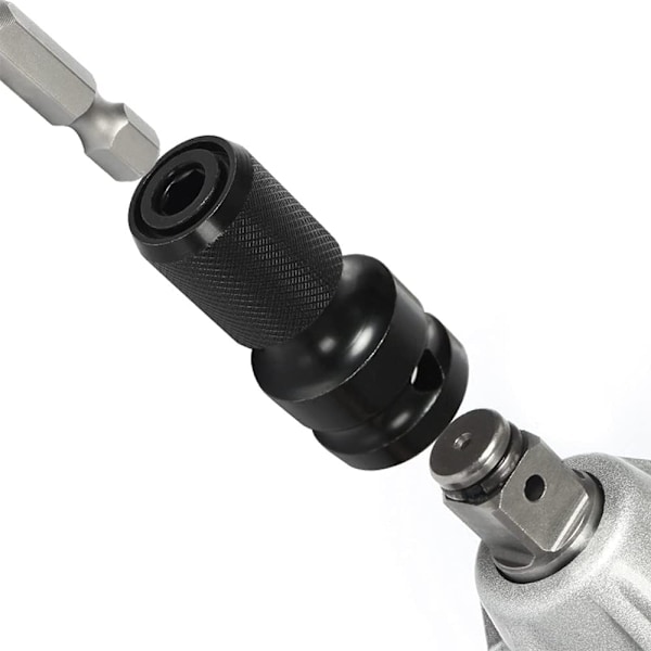 Stykke Topadapter Sæt - 1/2\" til 1/4\" Hex Skaft Slagnøgle Adapter og Skruetrækker Bit Holder - Adapter for Mere Fleksibilitet Under Arbejde