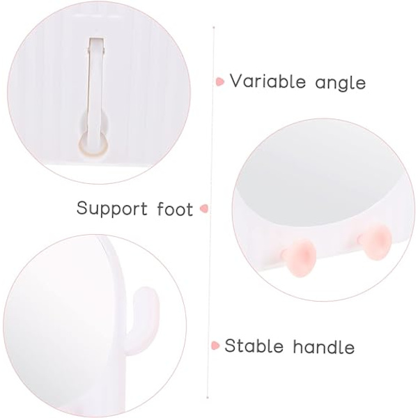 2st Cactus Makeup Mirror Liten Spegel för Makeup Vanity Stand up Mirr