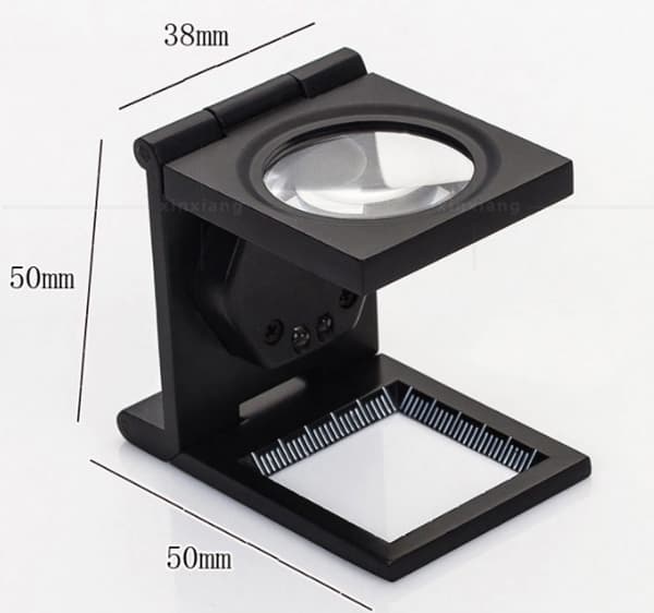 Forstørrelsesglas - 10x sammenklappelig lommeforstørrelsesglas