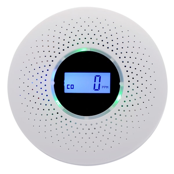 Smoke Detector, Combined Smoke and Carbon Monoxide Detector, Composite Alarm with Audible Warning and Digital Display