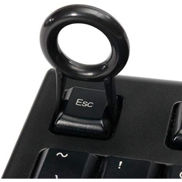 5-pak svart rund nøkkeltrekker Keycap-trekker/Key Cap-fjernerverktøy for