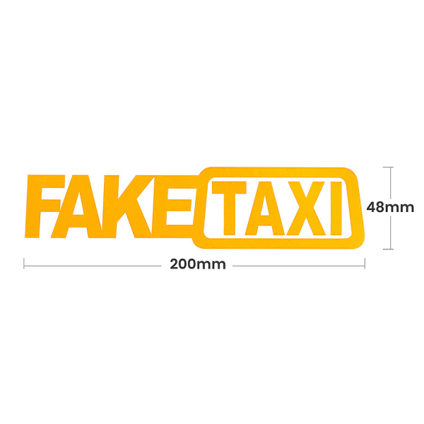 10 st Bildekaler - FAKETAXI Stickers Fake Auto Sticker Auto Stickers
