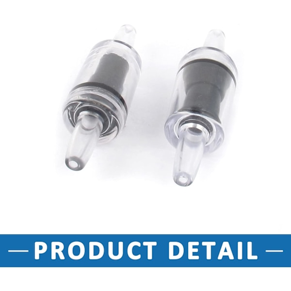 Akvarie CO2 Luftpumpe 4mm Envejs Slange Inspektionsventil (10stk)