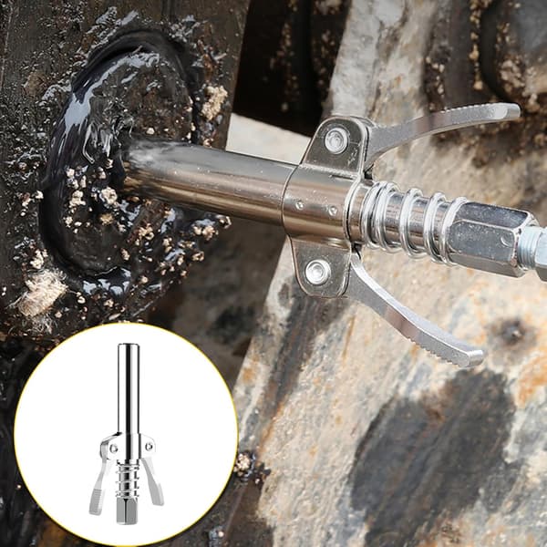 Fedtsprøjtekobling, fedtsprøjtedyse i rustfrit stål, hurtigudløsende fedtsprøjteender, 17000 Psi, fedtsprøjtespidsfitting til
