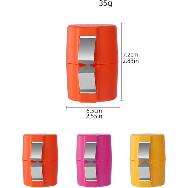 Äggöppnare, 3 st (Orange), Rostfritt stål, Kompakt & Portabel, Enkel äggskalseparation