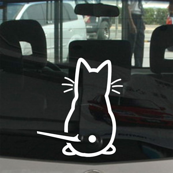 Katt vindusvisker klistremerke, morsomt kattunge vindusvisker klistremerke, 3D søte klistremerker for bakvindu