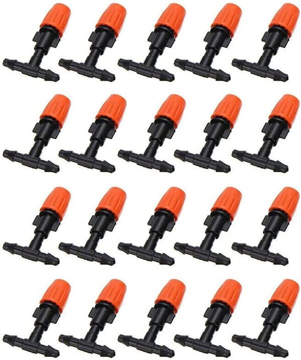 20 st Droppbevattningsdroppar, Mikrojusterbart Droppbevattningssystem