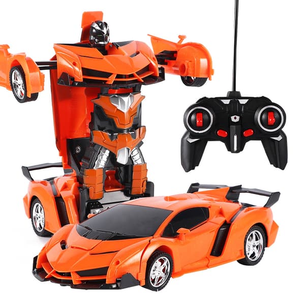 2-i-1 Transformerande RC Bil Robotar Utomhussporter Elektrisk Drift Fordon