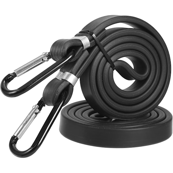 Strikk med karabinkroker, 2 stk 100cm elastisk stropp for sykkel, motorsykkel, koffert, bagasjebrett, UNOLIGA strikk for bassengtrekk, (Rei