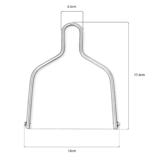 Stainless Steel Cheese  Slicer - Handheld Tool with Wire for Effortles