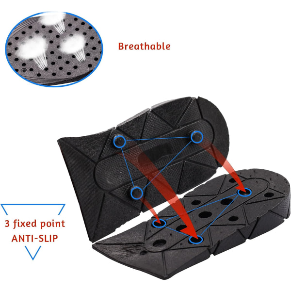 3 par höjdhöjande innersulor 3-lagers 2,75 tum luftkudde högre skor innersulor hälinsats för män och kvinnor