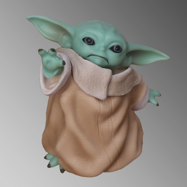 8 cm Baby Yoda-figur borddekorasjon, kakedekorasjon