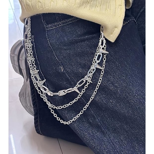 Buksekæde til mænd Lommekæde til bukser Jeans kæder til mænd Jeans kæder Kæder
