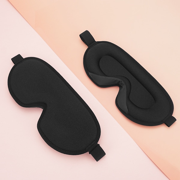 Innovativ Sömnmask för Män och Kvinnor, Ljusblockerande Sömnmask, Lämplig för Sömn, Tupplurar, Meditation och Resor (Svart)