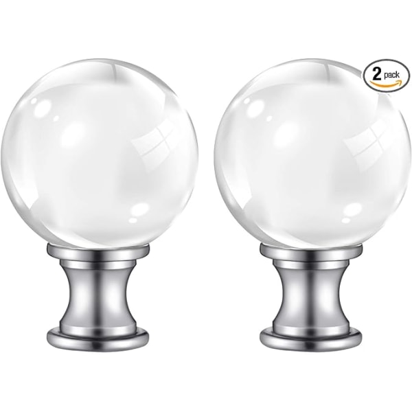 2 lampun päätteet, 3 cm, kierteiset lasipallolamput koristeelliset,