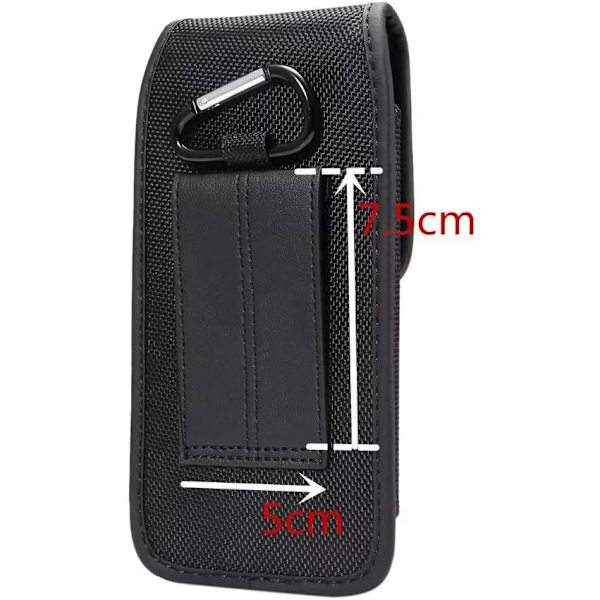 Liten Mobiltelefon Bältesklämma Fodral, Utomhus Läder Vertikal Midjeväska, 6.5\" kompatibel Män, Resor, Sport, Mobiltelefon, Plånboksficka, Bältesögla
