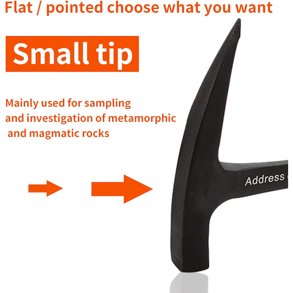 Udforskningshammer, Professionel skarp geologisk hammer multifunktionel Ha