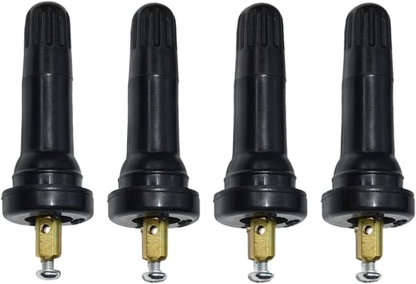 4 stk TPMS Dekktrykksensor Ventilstamme, TPMS Ventil Dekktrykksensor