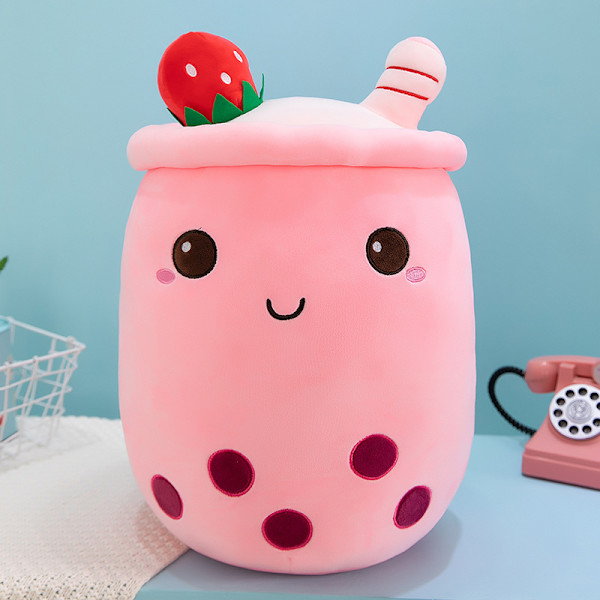 Bubble Tea 24CM Plysdyr - Plysdyr - Kawaii Blød Pude