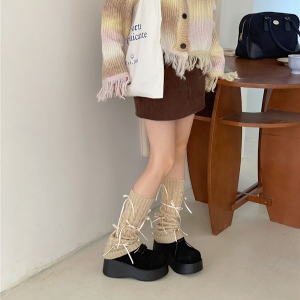Womens Long Socks Boot Cuffs Legging Pads Knee Brace Pads Knee Warmers Sleeves