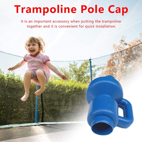 Trampolin Endestykker, 10 STK Trampolinstanghætter til Netkrog Trampolinstanghætter Netkrog G-formet Trampolin Indhegningsstangdæksel