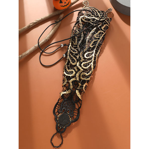 Gotisk handmanschett med brosch viktoriansk Steampunk handledsmanschett Gear Brace