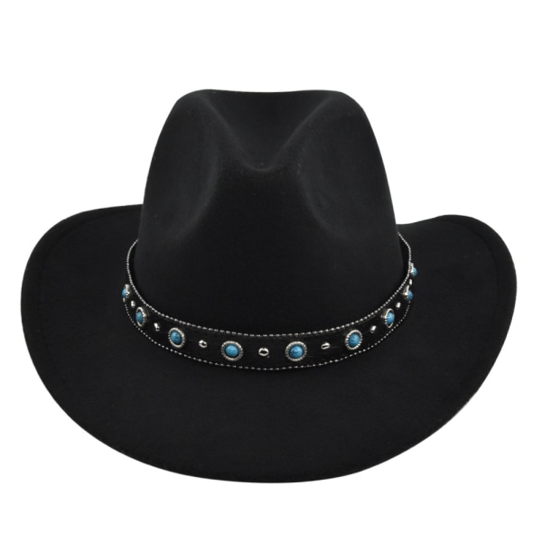 Voksen Western Cowboy Hat Sort
