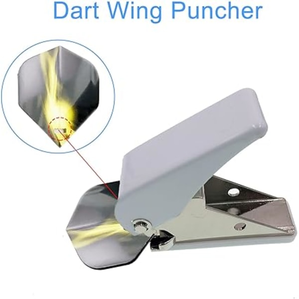 100 st Dart Hålslag med Metall O-ringar, Lättviktigt Darttillbehör, Dart Hålslagningskit