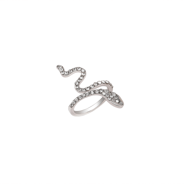 Ormring för kvinnor, Cubic Zirconia Öppning Justerbart djurband Ri