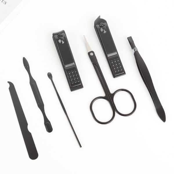 Manikyr Set Personlig vård Nagelklipper Kit Manicure 7In 1 Professiona