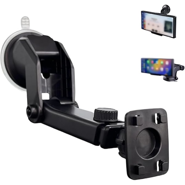360° Roterende sugekoppfeste for Apple CarPlay bilradio, Ny trådløs CarPlay skjermholder, Dashbordfeste for bærbar GPS bilradio