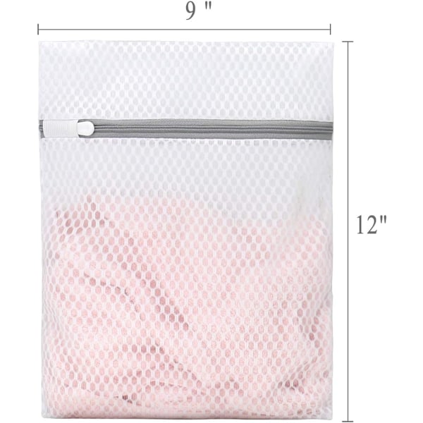 3 st Slitstarka Tvättnätspåsar med Honungskakemönster för Ömtåliga Kläder 23 x 30 cm (3 Små)