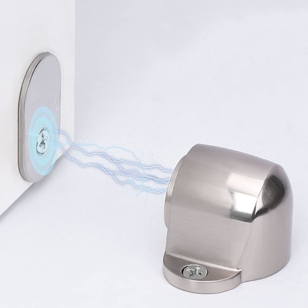 Magnetisk dørstopper, gulvmontert magnetisk dørstopper, premium sinklegering, anti-rustdørlukker