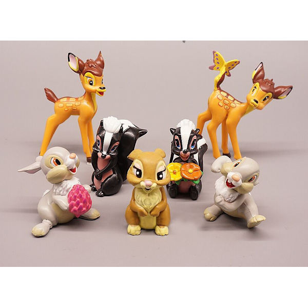 Bambi mini figur legetøj, kage dekoration forsyninger, dekorative ornamenter