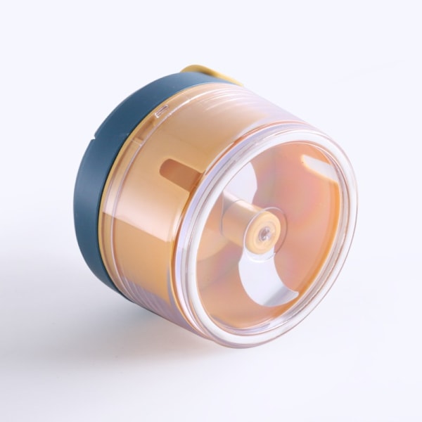 Manuel Hakker - Mini Hakker 200ml - PP Plast - Hurtig Hakning på 5 Sekunder - Til Grøntsager, Løg, Hvidløg (Gul-Blå)