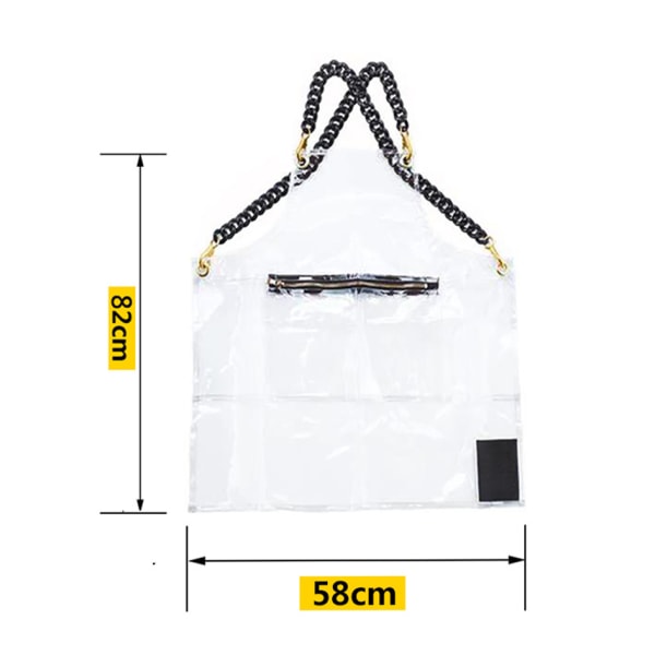 Fashion Waterproof Apron, Apron For Hair Stylist, Clear Aprons For Hai