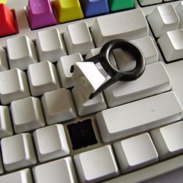 5-pak svart rund nøkkeltrekker Keycap-trekker/Key Cap-fjernerverktøy for