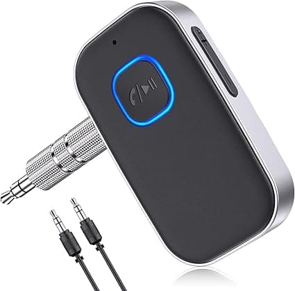 Bluetooth 5.3 Bilmodtager, Bluetooth Billadapter 3,5 mm AUX-stik med Wirel