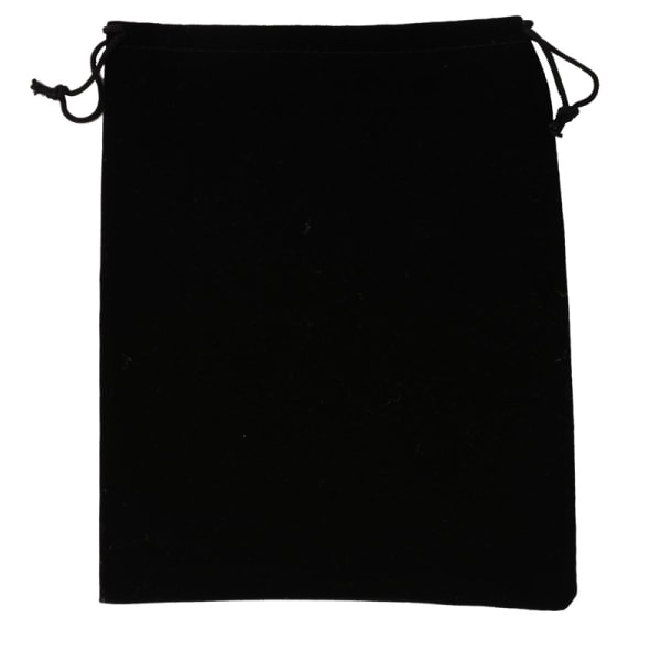 100 stk 8x10cm sorte fløyelsposer med snøring smykkeskrin godteriposer