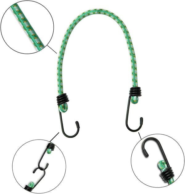 10x Elastiske Bagagestropper, Bagagestropper Forlænger 75cm
